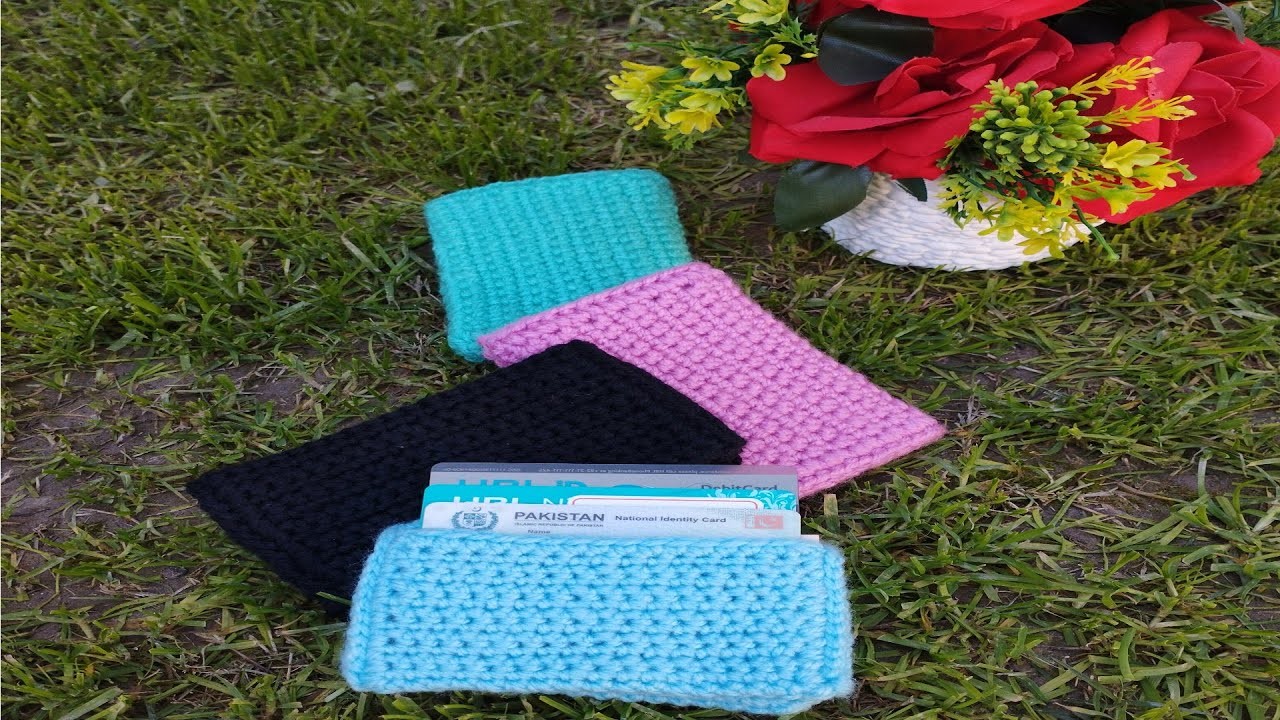 Easy way to Crochet a Card Holder, Wallet, Easy Pattern, Beginner Friendly #Cardholderwalletbag