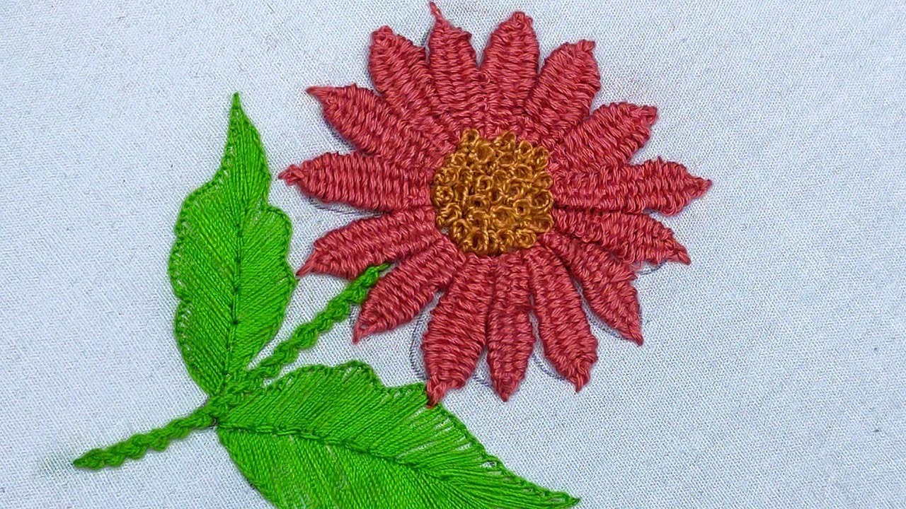 Fantastic Hand Embroidery Flower Stitching Work | Hand Embroidery Designs
