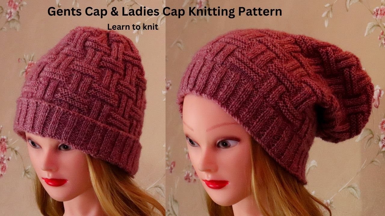 Gents cap kaise banaye with free knitting design | Ladies Cap knitting design.