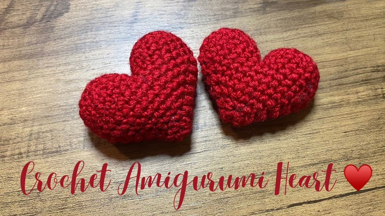 How to crochet Amigurumi Heart | crochet heart #crochettutorial #lovecrochet