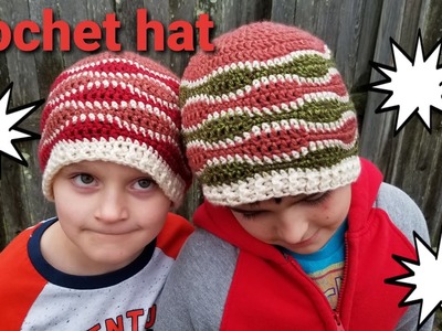 How to Crochet any size Hat Tutorial - Easy Pattern