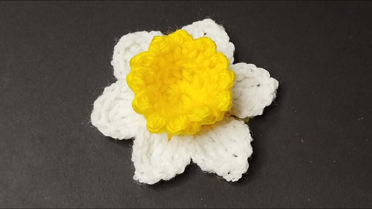 How to Crochet Daffodil Flower | Free Crochet Pattern of Daffodil Flower | Crochet Free Pattern