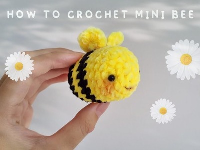 How to Crochet Mini Bee Amigurumi ???? | Free Pattern | SanigurumiByJulia