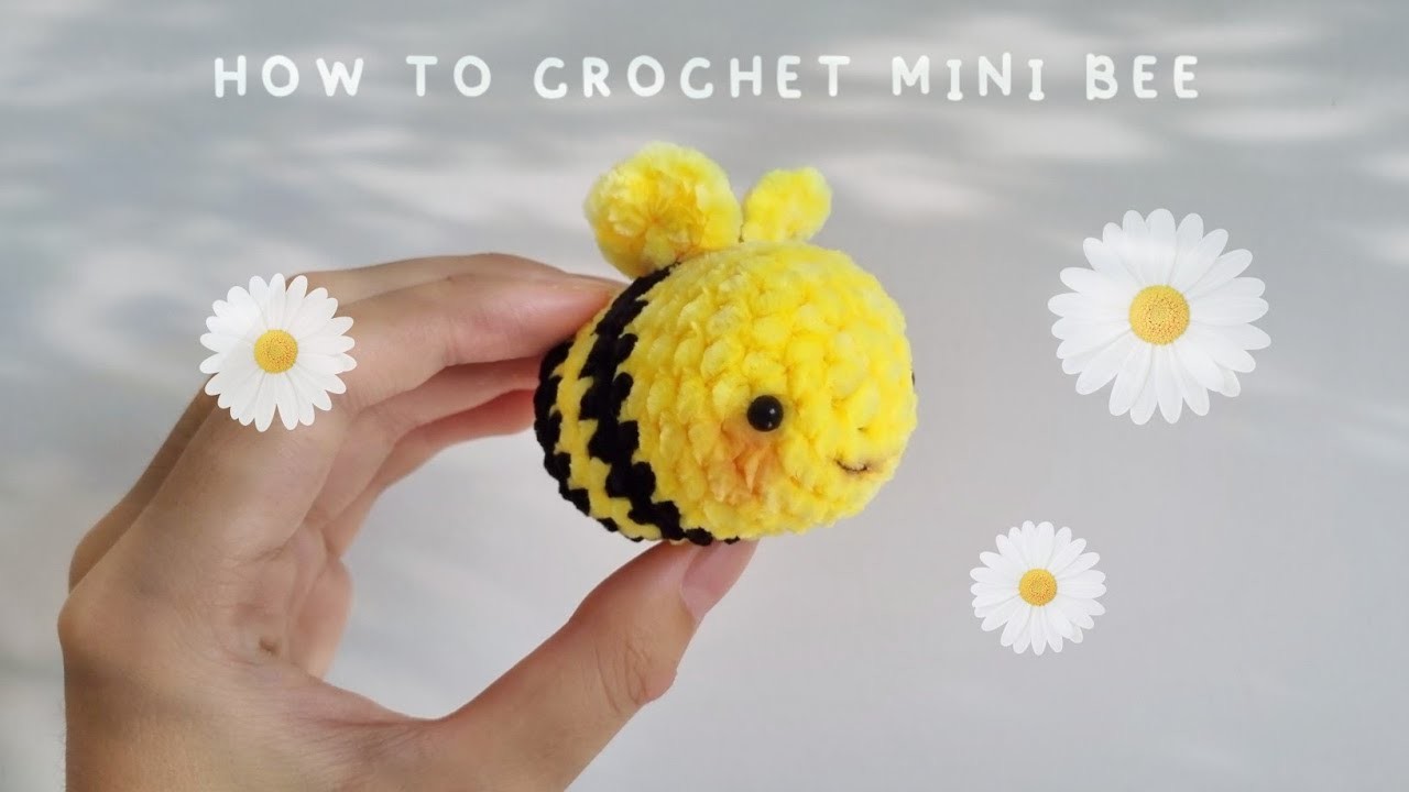 How to Crochet Mini Bee Amigurumi ???? | Free Pattern | SanigurumiByJulia