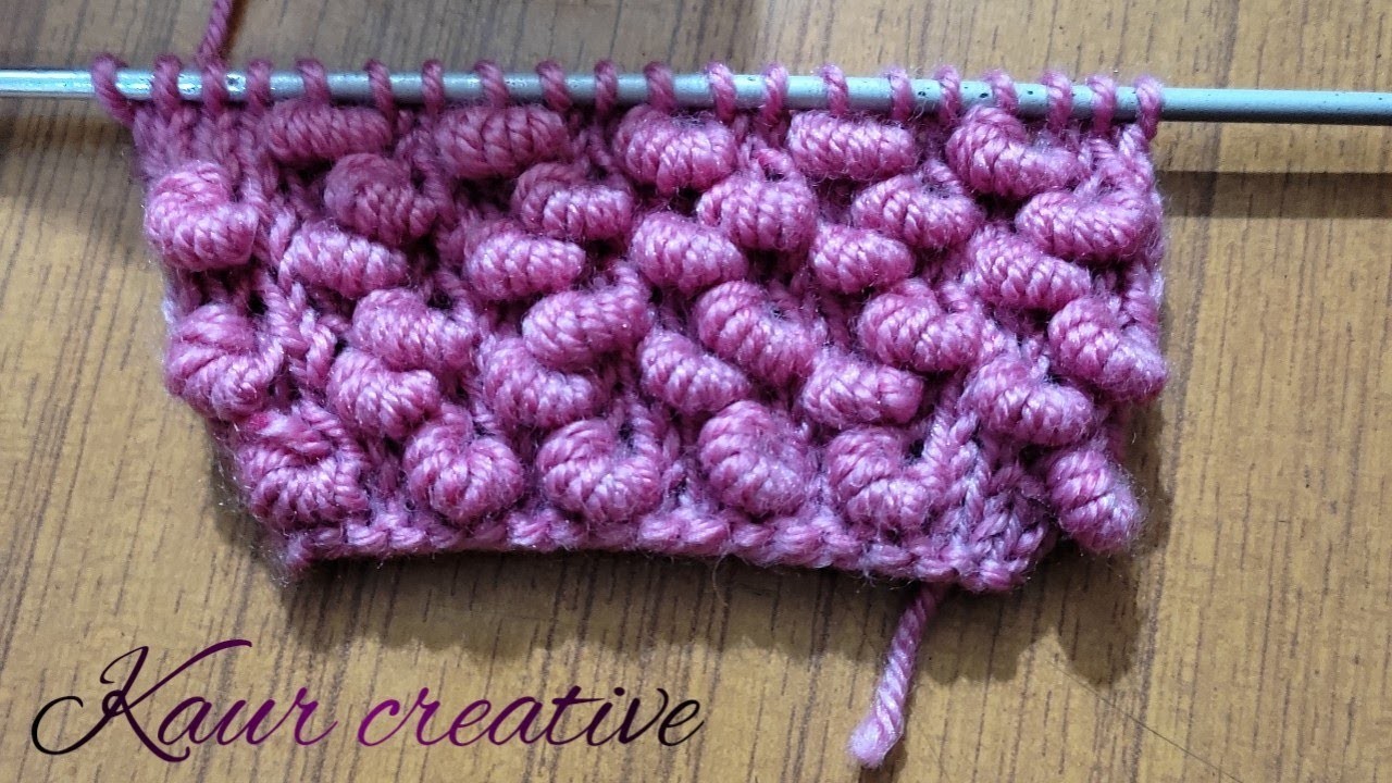 Ring stitch knitting pattern#knitting design#kaur creative#