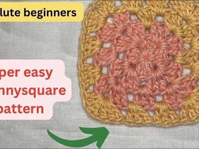 Super easy  basic granny square ????????tutorial beginner friendly #crochet #crocheting #youtube