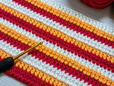 The MOST EASY Crochet Pattern for Beginners! ✅ Perfect Crochet Stitch for Blanket, Cardigan and Bag