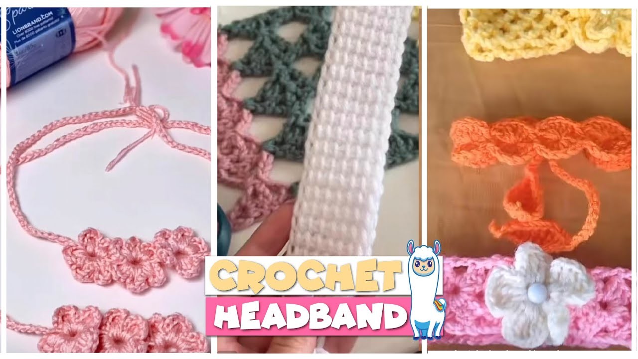 TikTok Crochet ???? Baby Headband ???? Ideas - Compilation | @blu_llama