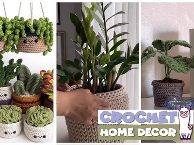 TikTok Crochet Home ????Decor ????. Crochet Plants & Flowers Compilation #8 | @blu_llama