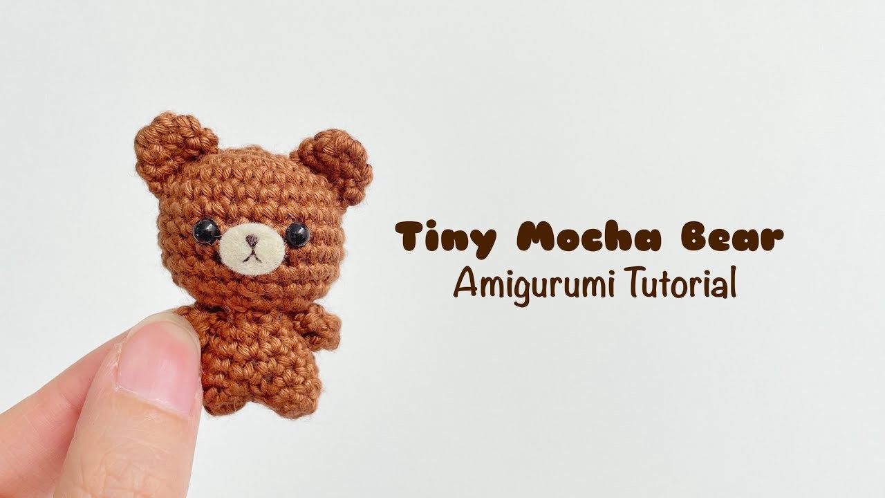 Tiny Brown Bear Amigurumi Crochet Tutorial | Step by Step | FREE PATTERN