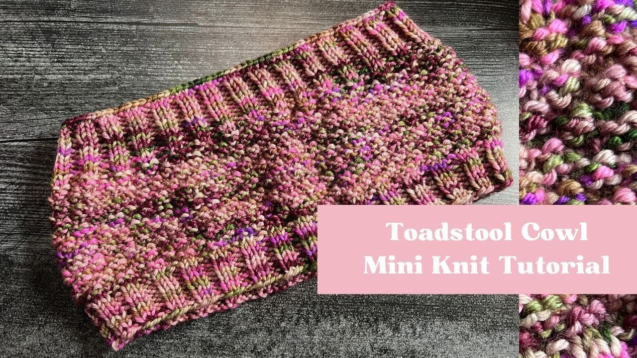 Toadstool Cowl Knit Mini Tutorial | Leither Collection Subscription Box