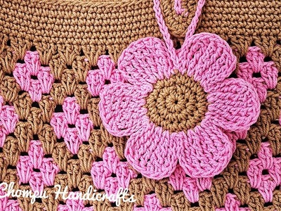 Very Pretty! Crochet flower. Crochet for beginners.