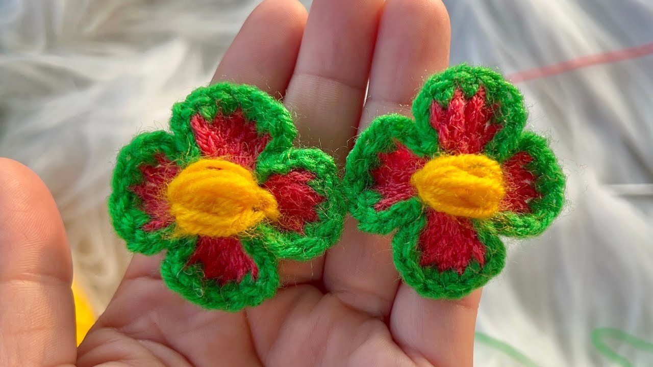 Wow super easy and beautiful eye catching crochet flower idea. crochet tutorial. knitting love