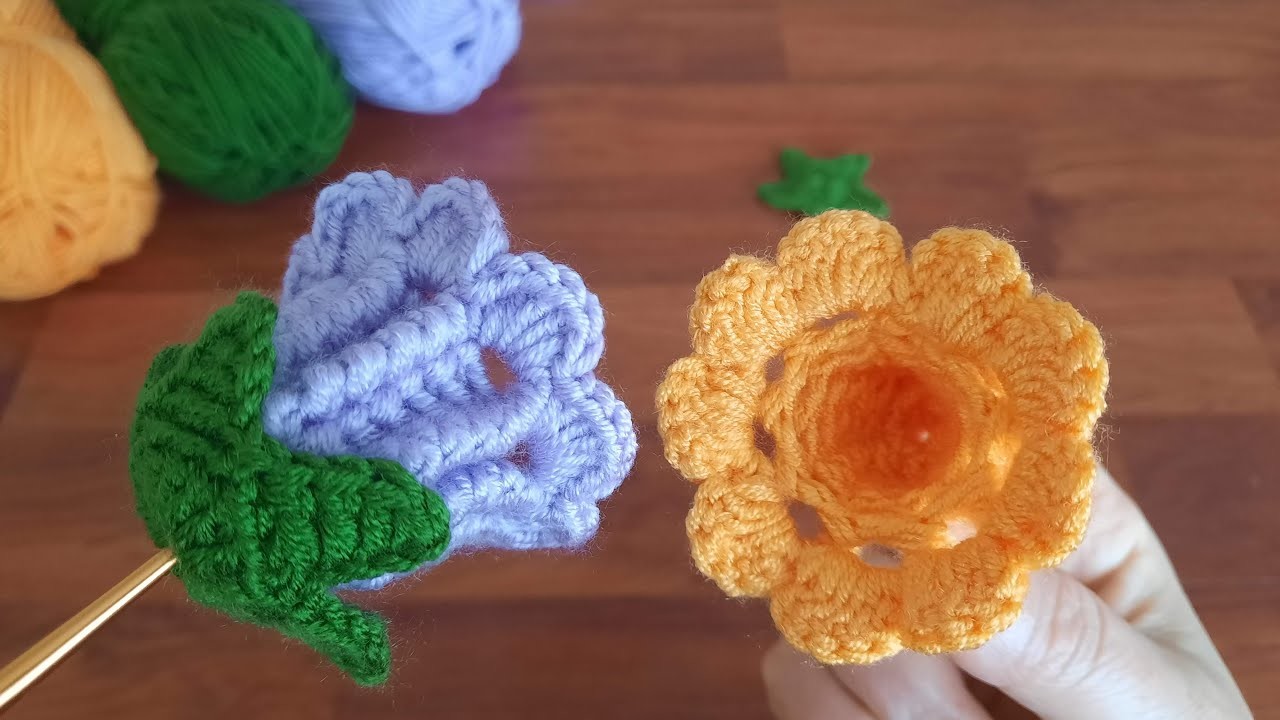 WOW Wonderful crochet pattern flower keychain making????I crocheted my friends and they liked it,