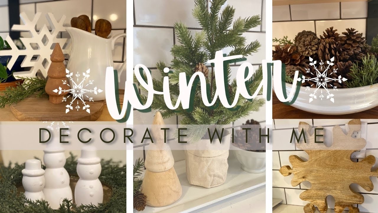 2023 Winter Decorating Ideas | Winter Decor |  Decorate With Me | Family Room | Kitchen | Entryway