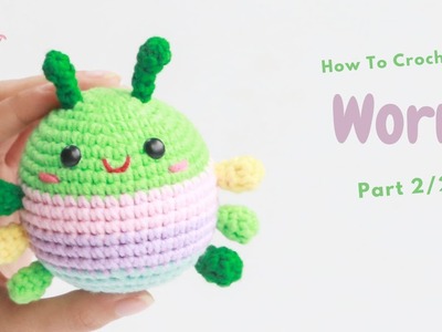 #208 | Amigurumi Worm Free Pattern (2.2) | How To Crochet Amigurumi Animals | @AmivuiStudio