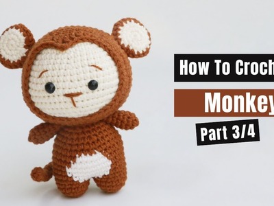 #435 |  Amigurumi Monkey (3.4)| How To Crochet Animal Amigurumi | @AmiSaigon
