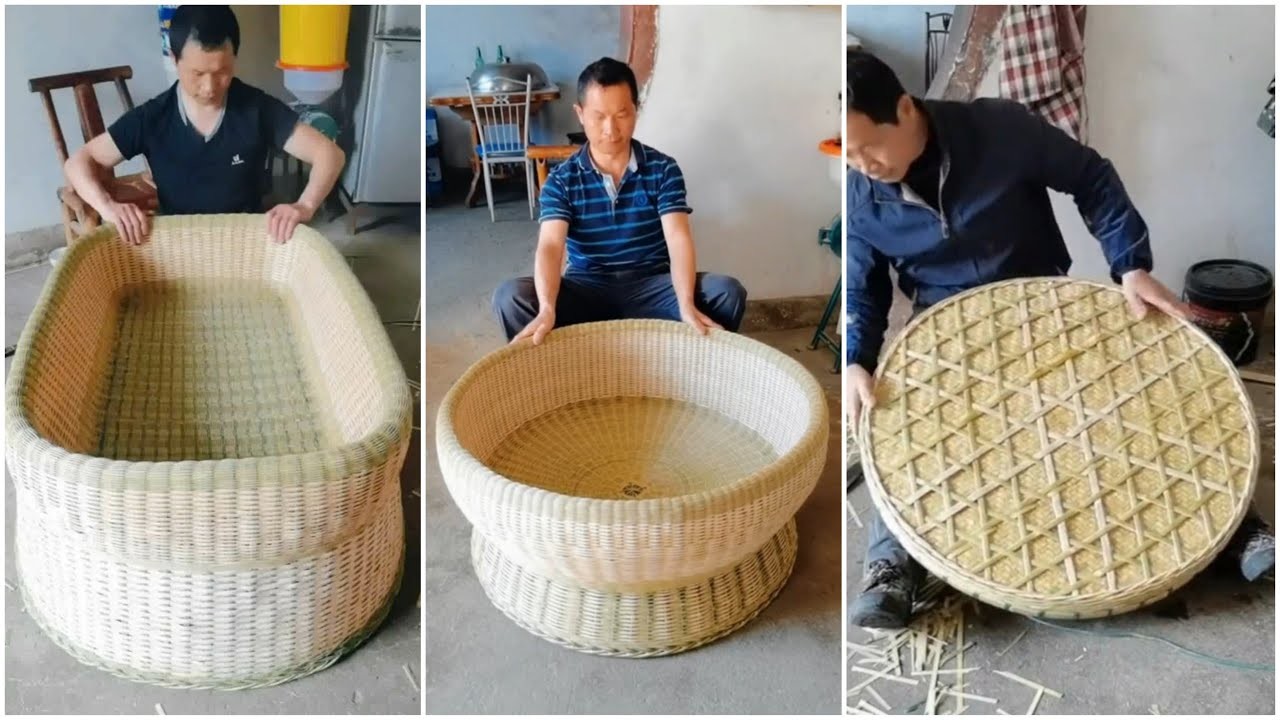 Bamboo craft - Amazing bamboo crafts making 2023 - How to make bamboo basket 2023 - Bamboo crafts