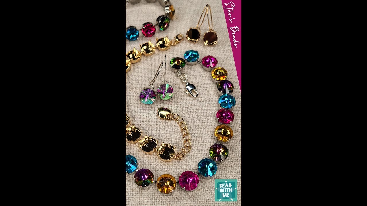 Bead With Me: What's on Kay's Workspace? A Rivoli Crystal Necklace