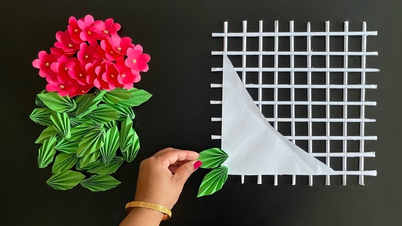 Beautiful and Easy Wall Hanging. Paper craft For Home Decoration. Paper Flower Wall Hanging. DIY