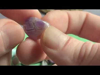 Beautiful Geometric Pattern Amethyst Crystal gets Wire Wrapped. Therapeutic Video