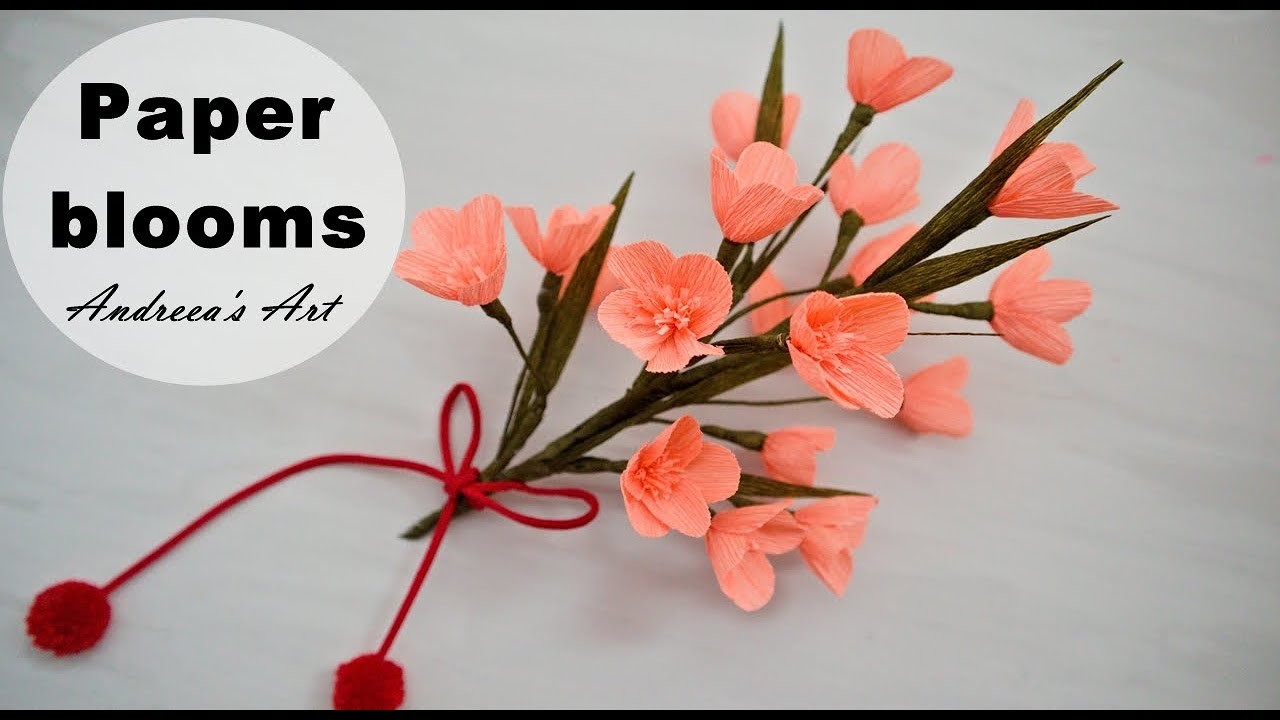 Blooming Paper Flowers. PAPER BLOOM. SPRING PAPER FLOWER