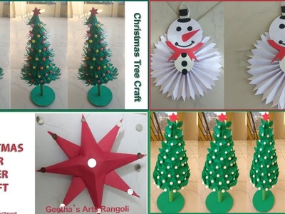 Christmas Craft Ideas 2022 | How To make Christmas Tree |  Xmas Tree | Christmas Star | #christmas