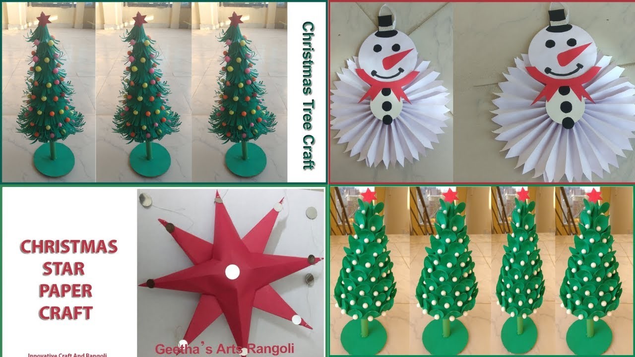 Christmas Craft Ideas 2022 | How To make Christmas Tree |  Xmas Tree | Christmas Star | #christmas