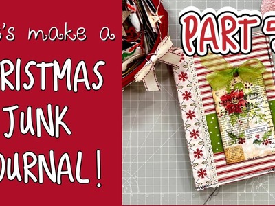 Christmas Junk Journal 5 + Free Printable!  #christmasjournalwithcat