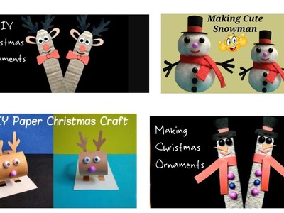 Christmas Ornament Crafts In 1 Video | Simple And Easy Christmas Craft Ideas | GT art n craft