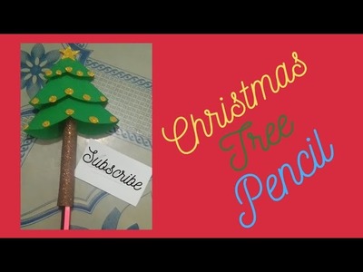 Christmas tree pencil.Pencil craft ideas _ Homemade Crafts