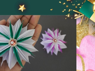 Christmas tree????decoration#christmas craft#|3D star|how to make star for Decoration|paper craft|