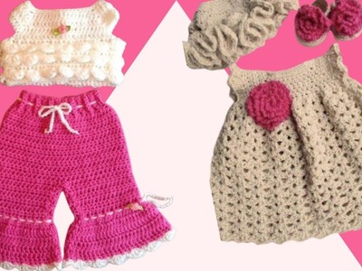 Crochet Baby Girl Dress Design &Ideas@easyideaswithdaisy