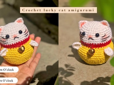 Crochet Lucky Cat | amigurumi | full tutorial