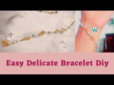 Delicate bracelet making | How to make chain bracelet| Handmade Jewelry