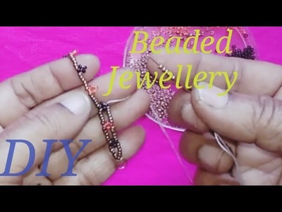 DIY Beaded Necklace Making at home. Jewellery making. Jewellery Designs. #myhomecrafts