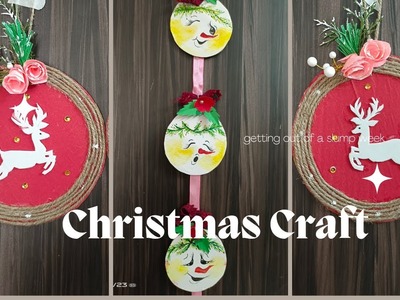 DIY CHRISTMAS CRAFT | DOOR HANGING | MERRY CHRISTMAS | EASY CRAFT IDEA |WALL HANGING CHRISTMAS DECOR