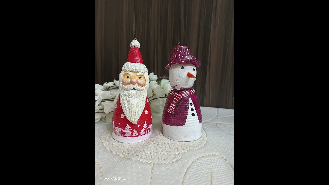 DIY CHRISTMAS  SAINTA | TABLE DECOR | MERRY CHRISTMAS | EASY CRAFT IDEA | CHRISTMAS DECOR | CLAY ART