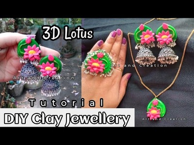 DIY- Clay jewellery making || Handmade jewellery making at home || Polymer Clay jewellery || #diy