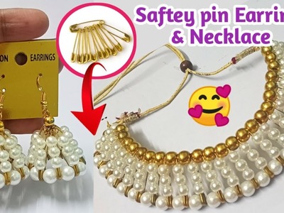 Diy | Jewelry making | Earrings making at home | Handmade jewellery | Pearl necklace
