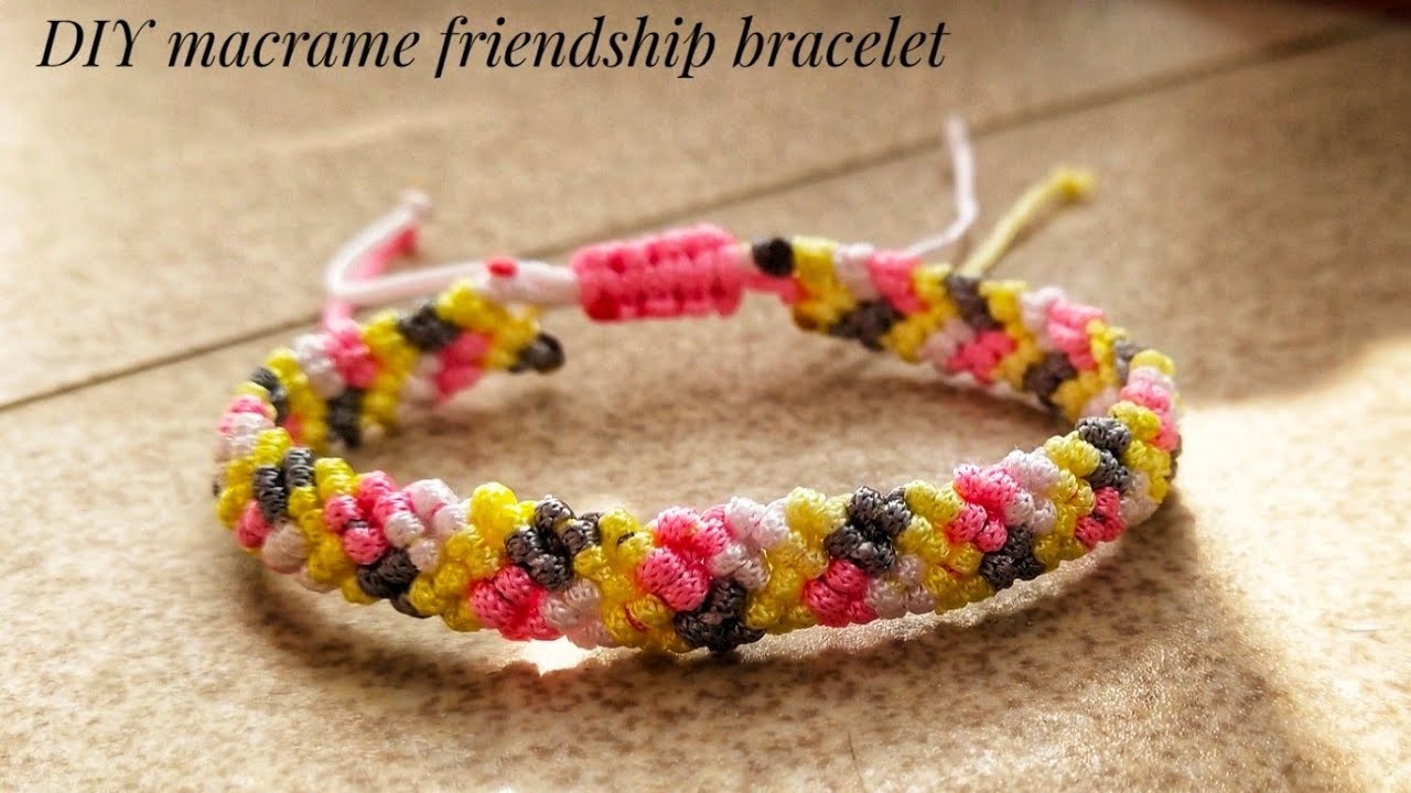 DIY macrame friendship bracelet ????