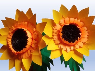 DIY Paper Sunflower Tutorial | How to Make Paper Sunflower |