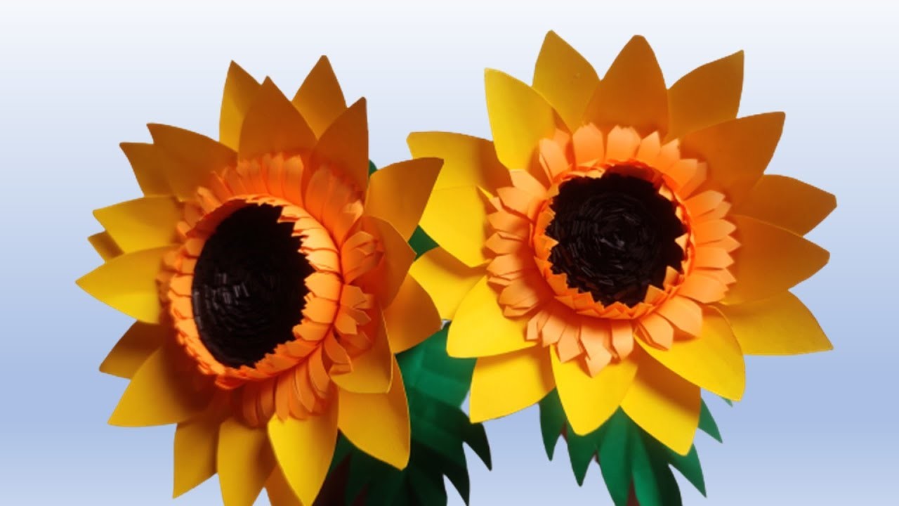 DIY Paper Sunflower Tutorial | How to Make Paper Sunflower |