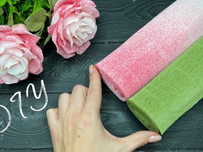 EASY Crepe Paper Flowers Paper Craft How to make Paper Flowers