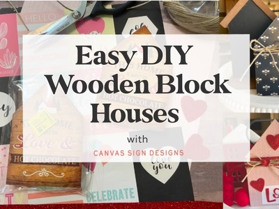 Easy DIY Wooden Block Houses | Tier Tray Decor | Decoupage | DIY Home Decor