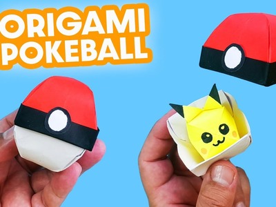 EASY! Origami Pokeball - DIY. How to Make a Paper Pokeball that Opens