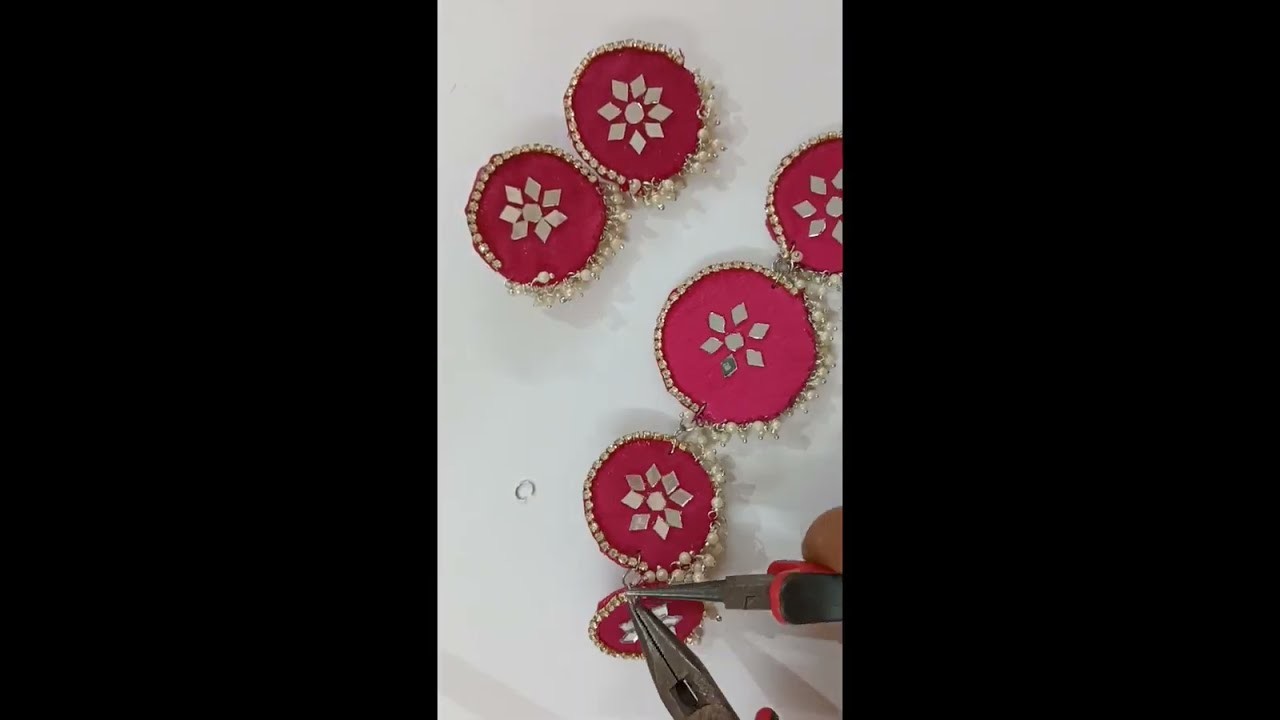 Fabric Necklace Making || Handmade Fabric Chokar & Earring || How to make at Home easily ll