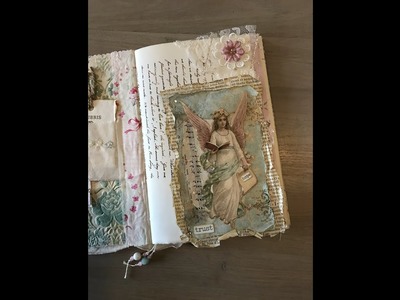 First page in my new Personal Junk Journal. Craft with me. Tug Spot