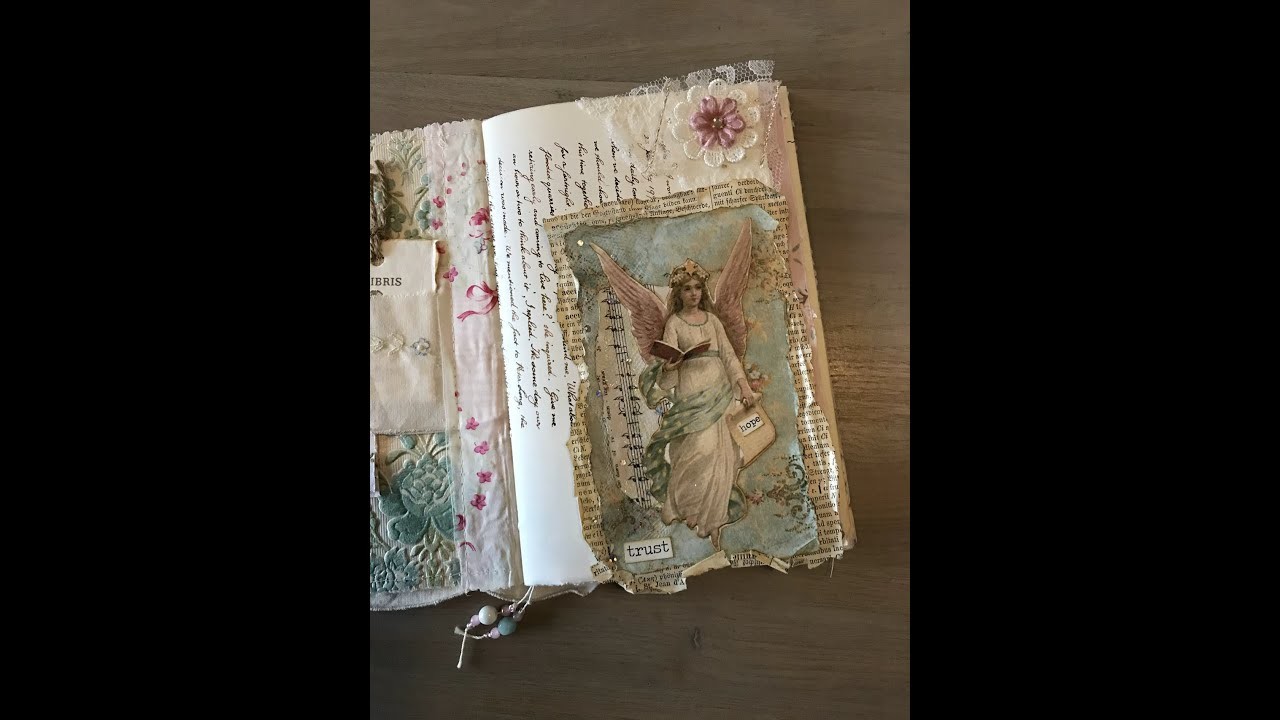 First page in my new Personal Junk Journal. Craft with me. Tug Spot