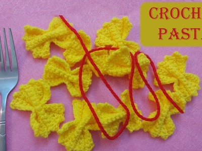 How to Crochet pasta | Beginners Crochet Tutorials | Lemon Crochet